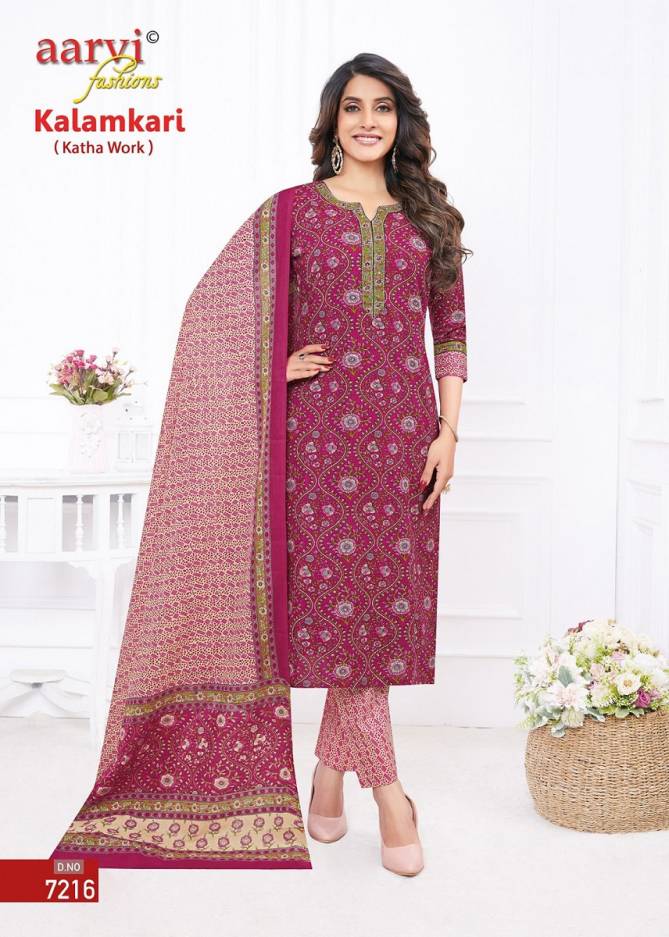 Aarvi Kalamkari Vol 1 Printed Cotton Readymade Dress

